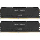 Crucial 32 GB (2x16GB) DDR4 2666 MHz Ballistix Black (BL2K16G26C16U4B)