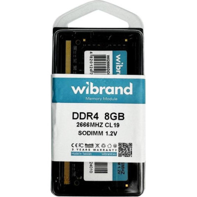 Wibrand 8 GB SO-DIMM DDR4 2666 MHz (WI2666DDR4S/8GB)