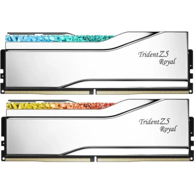 G.Skill 96 GB (2x48GB) DDR5 6400 MHz Trident Z5 Royal Silver (F5-6400J3239F48GX2-TR5S)