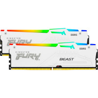 Kingston FURY 64 GB (2x32GB) DDR5 6400 MHz Beast RGB EXPO White (KF564C32BWEAK2-64)