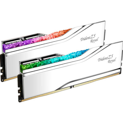 G.Skill 32 GB (2x16GB) DDR5 6400 MHz Trident Z5 Royal Silver (F5-6400J3239G16GX2-TR5S)