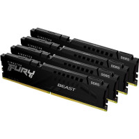 Kingston FURY 128 GB (4x32GB) DDR5 5600 MHz Beast Black (KF556C40BBK4-128)
