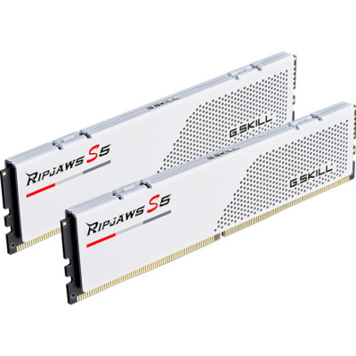 G.Skill DDR5 64GB (2x32GB) 6000Mhz Ripjaws S5 White (F5-6000J3040G32GX2-RS5W)