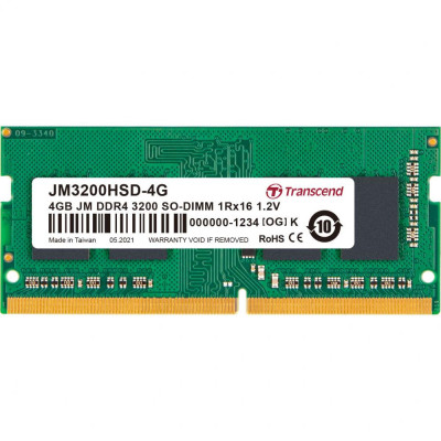 Transcend 4 GB SO-DIMM DDR4 3200 MHz JetRam (JM3200HSD-4G)