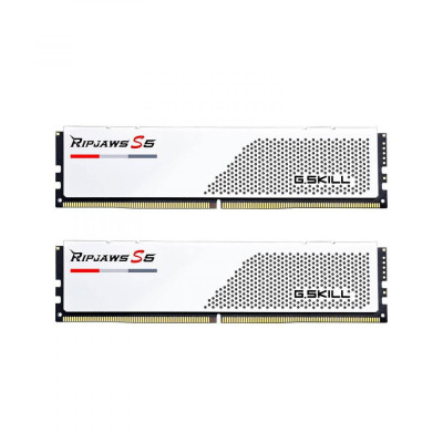 G.Skill 32 GB (2x16GB) DDR5 5600 MHz Ripjaws S5 Matte White (F5-5600J3036D16GX2-RS5W)