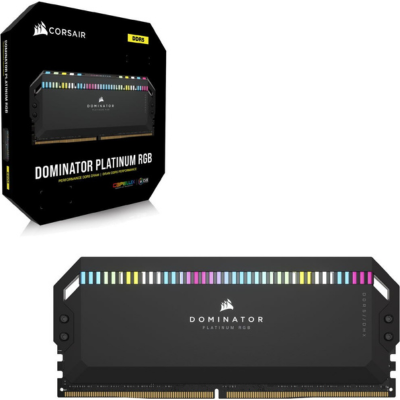 Corsair 32GB (2x16GB) DDR5 5200MHz CL40 Dominator Platinum RGB (CMT32GX5M2B5200C40)
