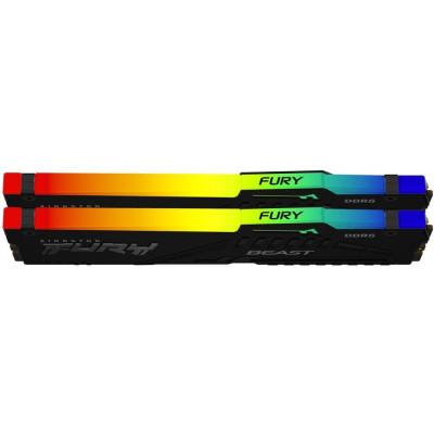 Kingston FURY 64 GB (2x32GB) DDR5 6000 MHz Beast Black RGB EXPO (KF560C36BBE2AK2-64)