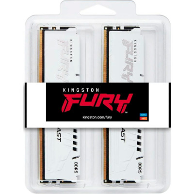 Kingston FURY 64 GB (2x32GB) DDR5 6000 MHz Beast White (KF560C30BWK2-64)