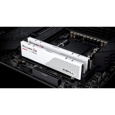 G.Skill 32 GB (2x16GB) DDR5 6000 MHz Ripjaws S5 White (F5-6000J3648D16GX2-RS5W)
