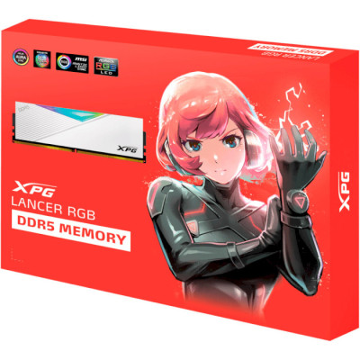 ADATA 32 GB (2x16GB) DDR5 5200 MHz XPG Lancer RGB White (AX5U5200C3816G-DCLARWH)