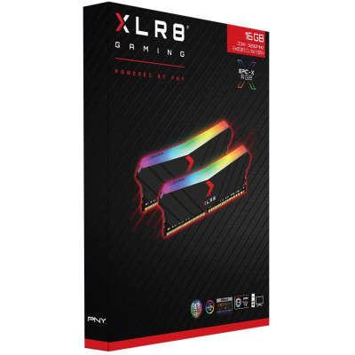 PNY XLR8 Gaming EPIC-X RGB 16GB (2x8) DDR4 3200MHz (MD16GK2D4320016XRGB)