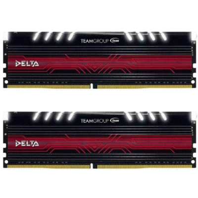 TEAM 8 GB (2x4GB) DDR4 2400 MHz Delta White LED (TDTWD48G2400HC15ADC01)