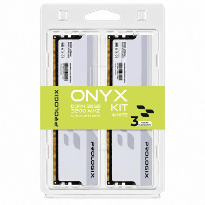 Prologix 32 GB (2x16GB) DDR4 3200 MHz Onyx White (PRO32GB3200YW4K)