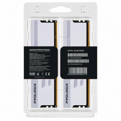 Prologix 32 GB (2x16GB) DDR4 3200 MHz Onyx White (PRO32GB3200YW4K)