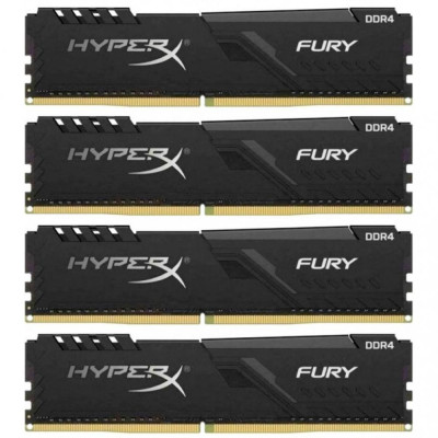 HyperX 64 GB (4x16GB) DDR4 3600 MHz FURY Black (HX436C18FB4K4/64)