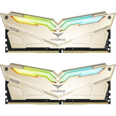 TEAM 16 GB (2x8GB) DDR4 3466 MHz T-Force Night Hawk Legend Gold RGB (TF7D416G3466HC16CDC01)