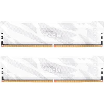 Crucial 32 GB (2x16GB) DDR5 6400 MHz Pro Overclocking White (CP2K16G64C32U5W)