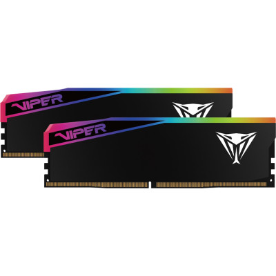 PATRIOT 64 GB (2x32GB) DDR5 6400 MHz Viper Elite 5 Ultra RGB Matte Black (VEUR564G6432K)