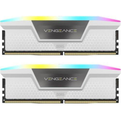 Corsair 32 GB (2x16GB) DDR5 6000 MHz Vengeance RGB White (CMH32GX5M2B6000Z30W)