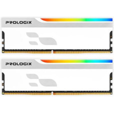 Prologix 32 GB (2x16GB) DDR4 3600 MHz Onyx White RGB (PRO32GB3600YWR4K)