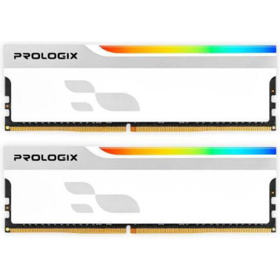 Prologix 32 GB (2x16GB) DDR4 3600 MHz Onyx White RGB (PRO32GB3600YWR4K)