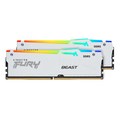 Kingston FURY 64 GB (2x32GB) DDR5 6000 MHz Beast RGB EXPO White (KF560C36BWEAK2-64)