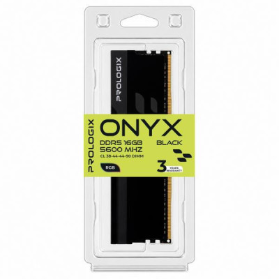 Prologix 16 GB DDR5 5600 MHz Onyx Black RGB (PRO16GB5600YBR5)