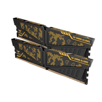 TEAM 16 GB (2x8GB) DDR4 3200 MHz Vulcan TUF Gaming Black/Yellow (TLTYD416G3200HC16FDC01)