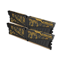 TEAM 16 GB (2x8GB) DDR4 3200 MHz Vulcan TUF Gaming Black/Yellow (TLTYD416G3200HC16FDC01)
