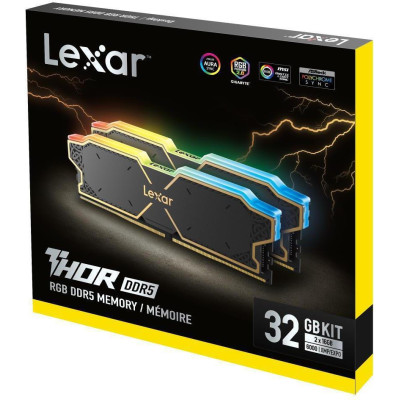 Lexar 32 GB (2x16GB) DDR5 6000 MHz Thor RGB (LD5U16G60C38BG-RGD)