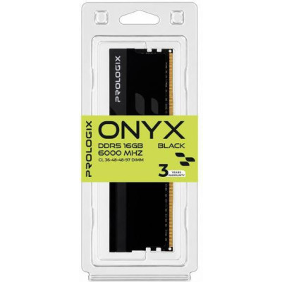 Prologix 16 GB DDR5 6000 MHz Onyx Black (PRO16GB6000YB5)