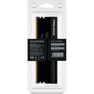 Prologix 16 GB DDR5 6000 MHz Onyx Black (PRO16GB6000YB5)