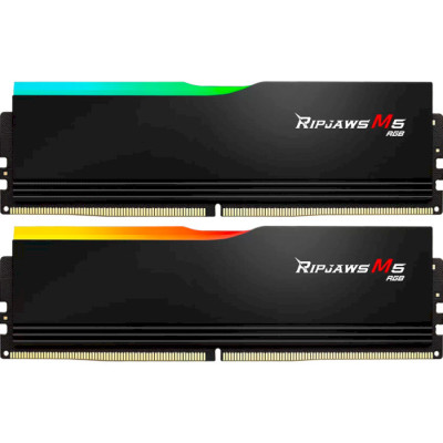 G.Skill 32 GB (2x16GB) DDR5 6000 MHz Ripjaws M5 RGB Black (F5-6000J3238F16GX2-RM5RK)