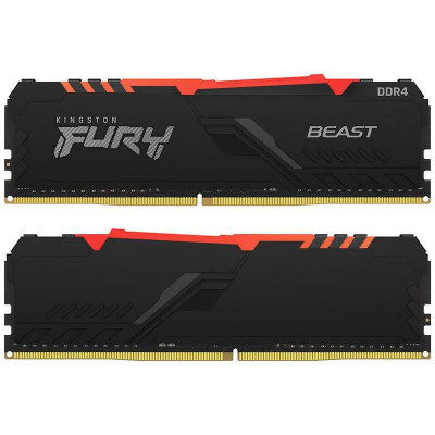 Kingston FURY 16 GB (2x8GB) DDR4 3600 MHz Beast RGB (KF436C17BB2AK2/16)