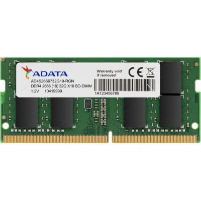 ADATA 8 GB SO-DIMM DDR4 2666 MHz (AD4S26668G19-SGN)