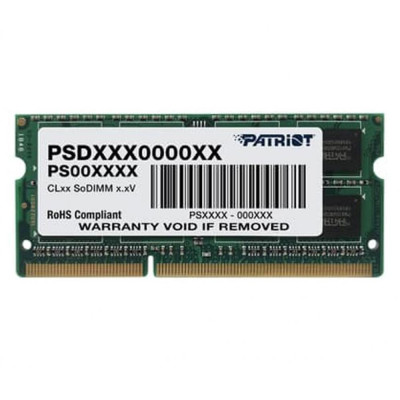 PATRIOT 8 GB SO-DIMM DDR3L 1600 MHz (PSD38G1600L2S)