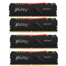 Kingston FURY 128 GB (4x32GB) DDR4 3600 MHz Beast RGB (KF436C18BBAK4/128)