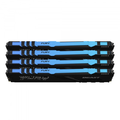 Kingston FURY 128 GB (4x32GB) DDR4 3600 MHz Beast RGB (KF436C18BBAK4/128)