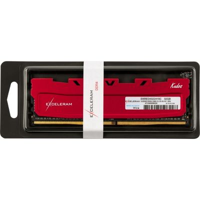 Exceleram 32 GB DDR4 2400 MHz Red Kudos (EKRED4322415C)