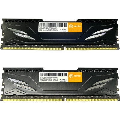 ATRIA 32 GB (2x16GB) DDR4 3600 MHz Fly Black (UAT43600CL18BK2/32) ATRIA 32 GB (2x16GB) DDR4 3600 MHz Fly Black (UAT43600CL18BK2/32)
