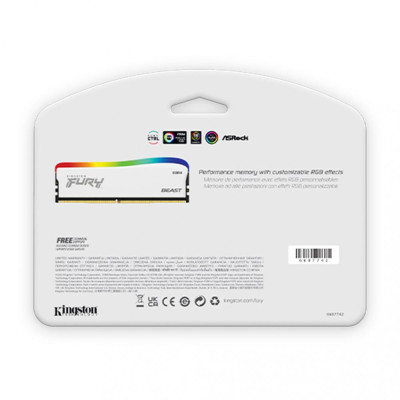 Kingston FURY 8 GB DDR4 3200 MHz Beast RGB Special Edition White (KF432C16BWA/8)