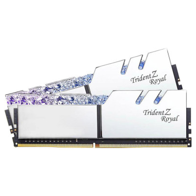 G.Skill 64GB (2x32GB) DDR4 3600MHz Trident Z Royal Silver (F4-3600C18D-64GTRS)