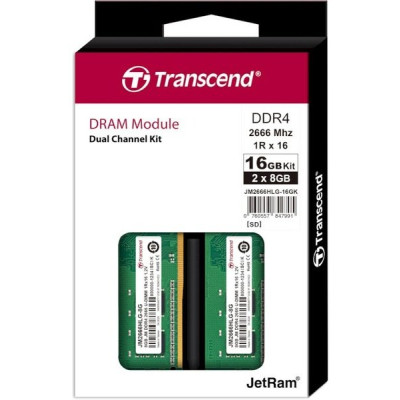 Transcend DDR4 3200 16GB KIT (8GBx2) (JM2666HLG-16GK)