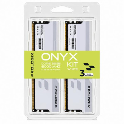 Prologix 32 GB (2x16GB) DDR5 6000 MHz Onyx White (PRO32GB6000YW5K)