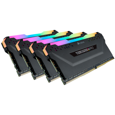 Corsair 32 GB (4x8GB) DDR4 3600 MHz Vengeance RGB Pro Black (CMW32GX4M4D3600C16)