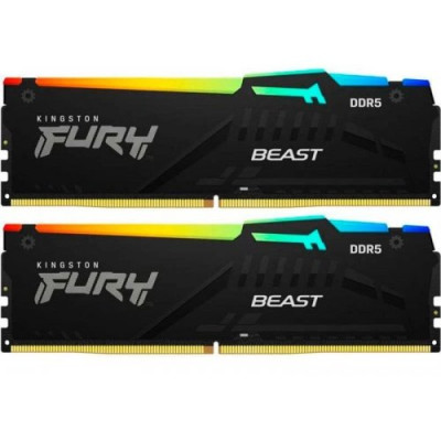 Kingston DDR5 16GB (2x8GB) 5600Mhz FURY Beast RGB (KF556C36BBEAK2-16)
