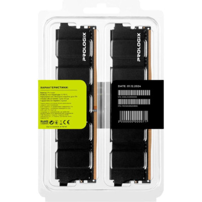 Prologix 32 GB (2x16GB) 5200 MHz Black (PRO32GB5200B5K)
