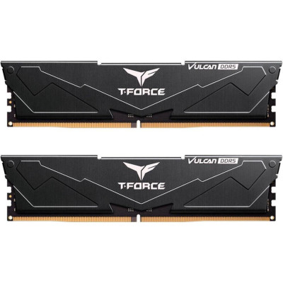 TEAM 32 GB (2x16GB) DDR5 6000 MHz T-FORCE Vulcan Black (FLBD532G6000HC30DC01)