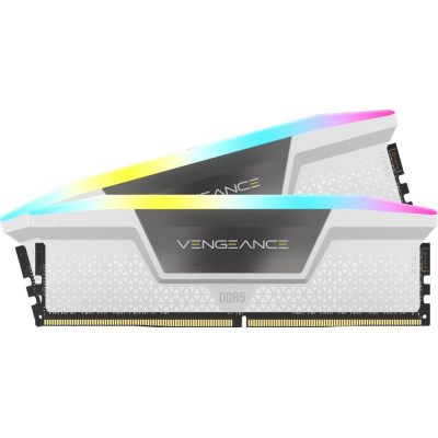 Corsair 32 GB (2x16 GB) DDR5 6400 MHz Vengeance RGB White (CMK32GX5M2B6400Z36W)