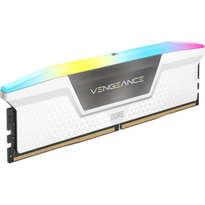 Corsair 32 GB (2x16 GB) DDR5 6400 MHz Vengeance RGB White (CMK32GX5M2B6400Z36W)